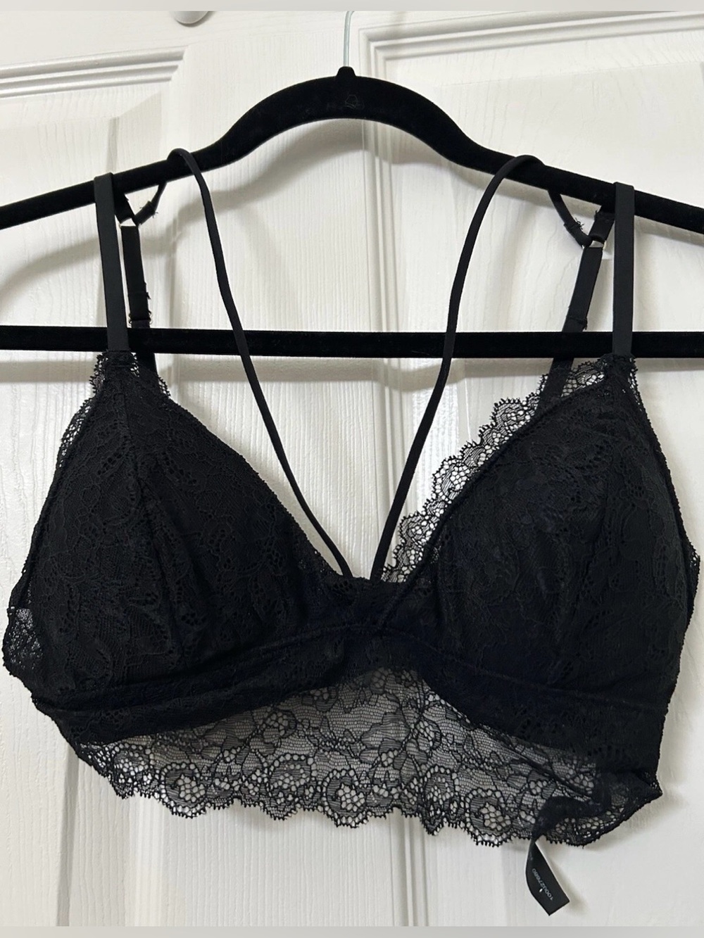 Dynamite Black Lace Bralette with Strappy Detail